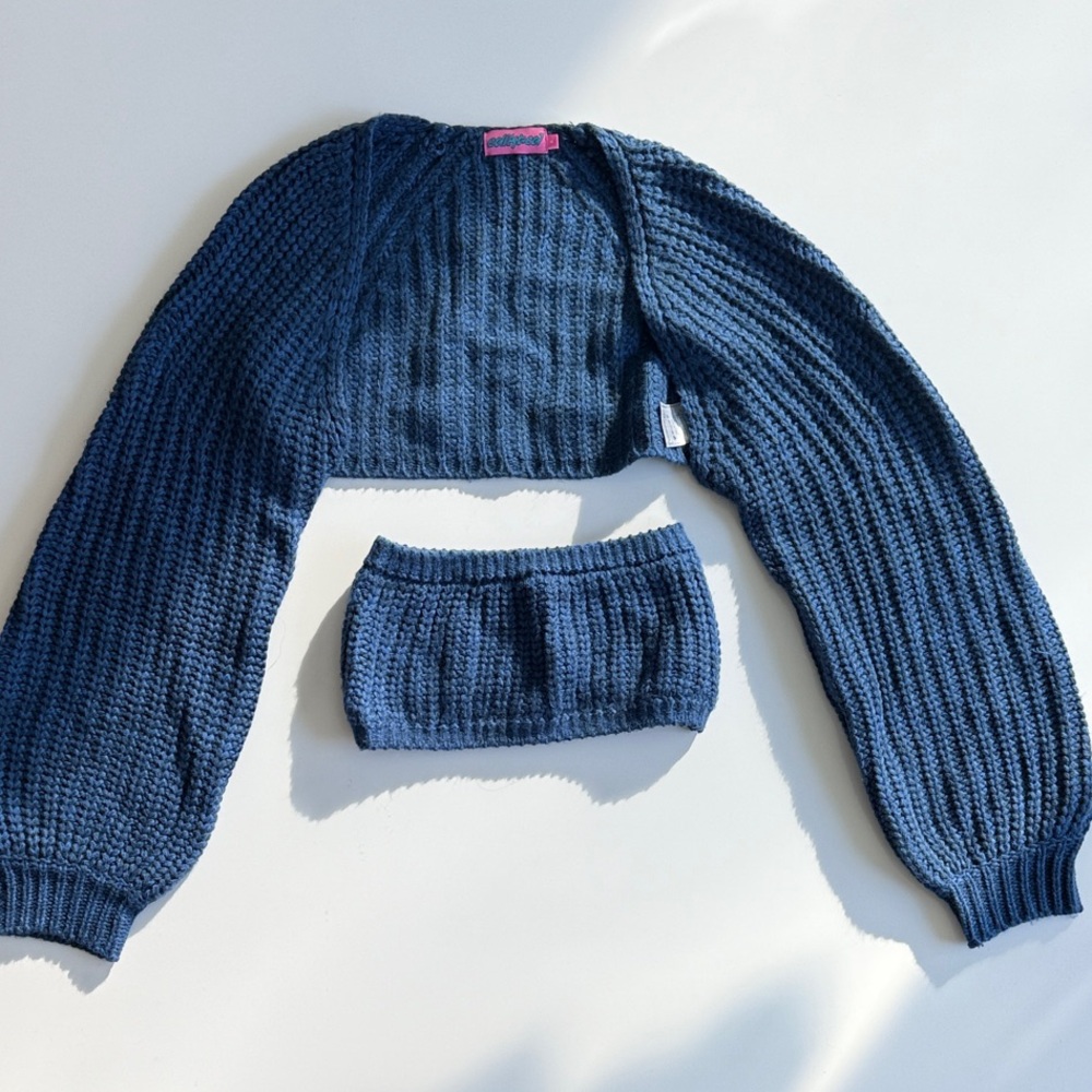 Edikted Cori Two Piece Knitted Bandeau Set